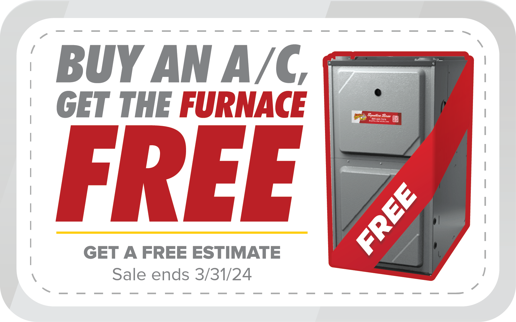 free furnace sale - april 2022