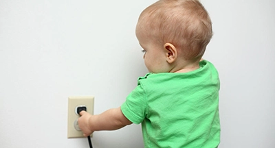 Childproofing Outlets Small