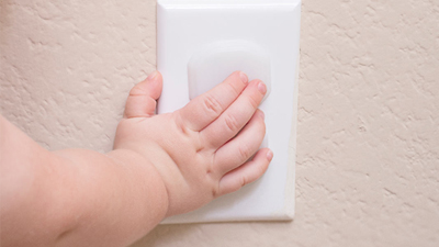 work from home improvements - childproof outlet