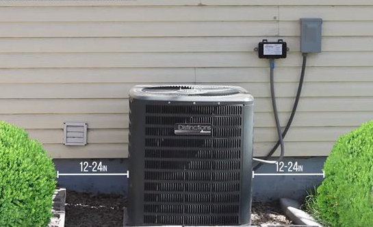 AC problems - Outside AC Unit Not Clear of Obstructions