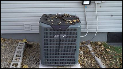 right way to cover outdoor AC unit