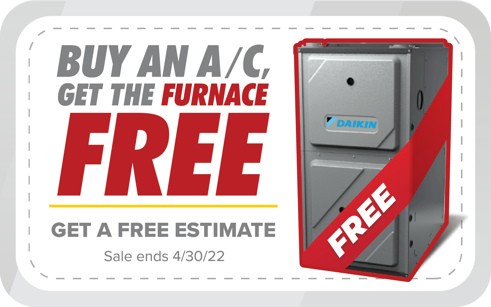 free furnace sale - april 2022