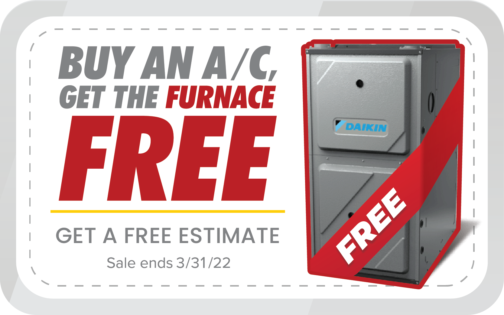 free furnace sale - March 2022