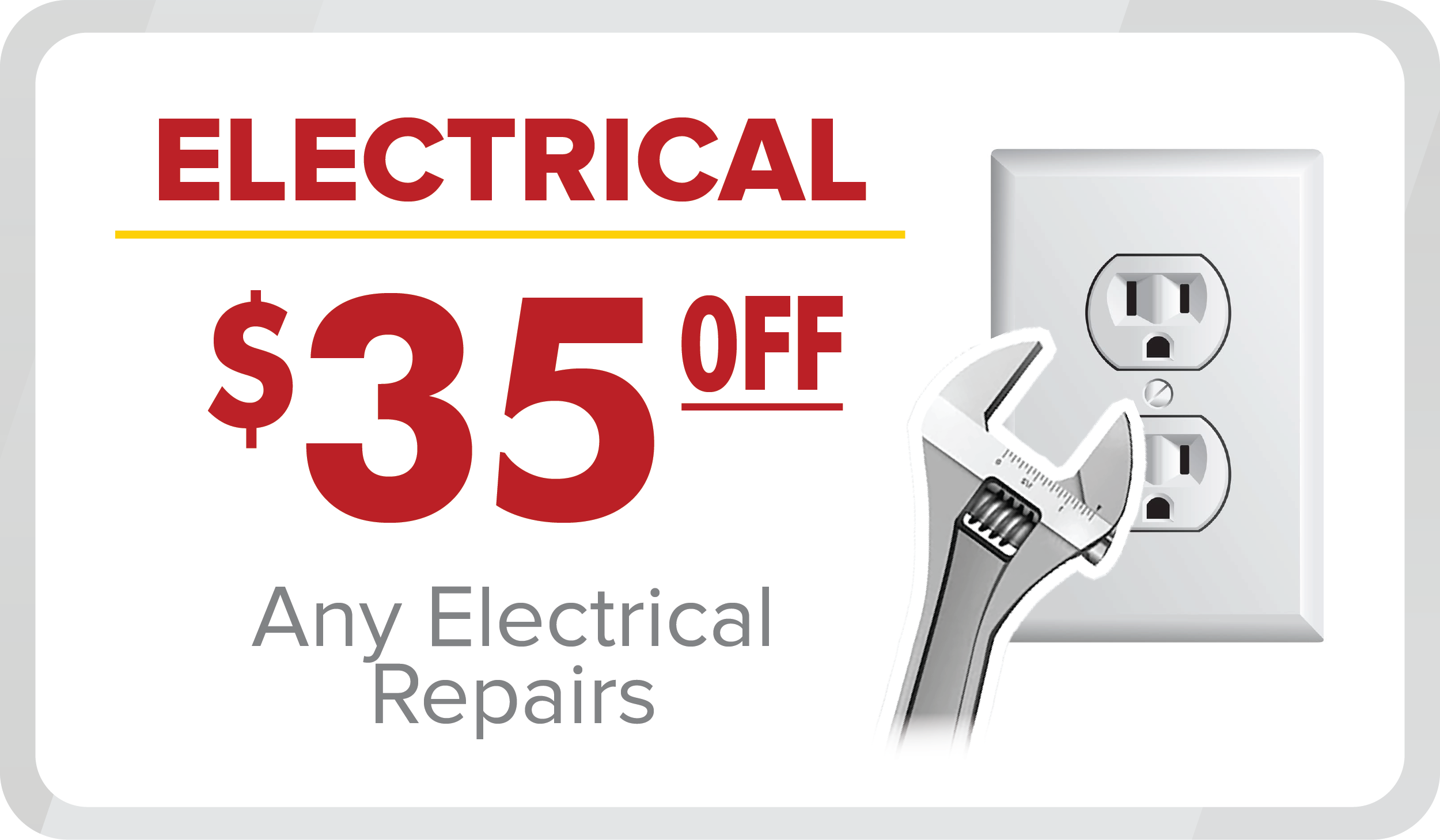 $35 OFF Any Electrical Repairs