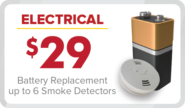 $29 Smoke Detector Battery Replacement
