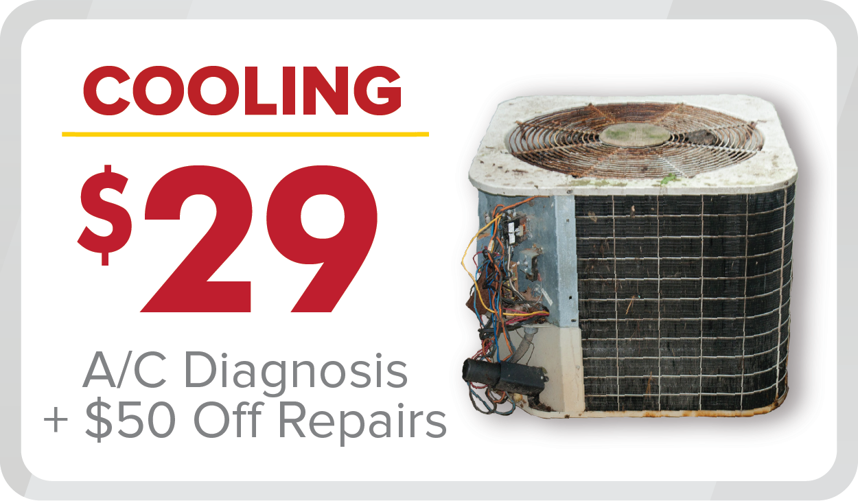 Get a $29 A/C Diagnosis and save $50 Off Repair