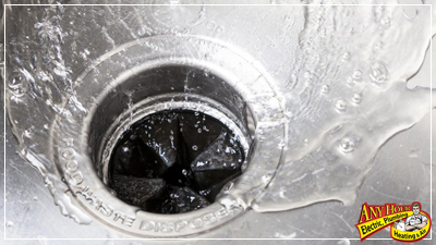 turn on cold water when using garbage disposal