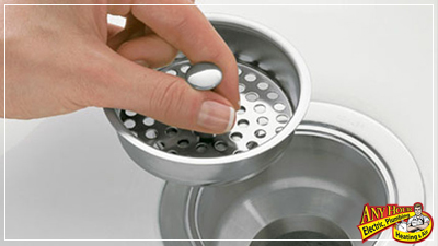 use a sink drain strainer