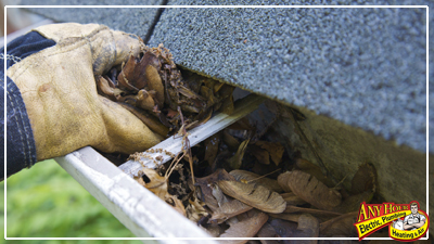 prepare for winter - clear gutters