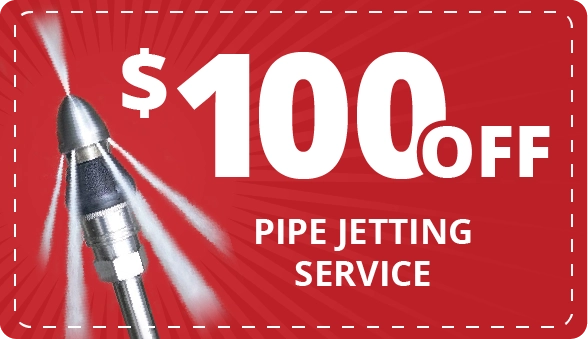 $100 OFF Pipe Jetting Service