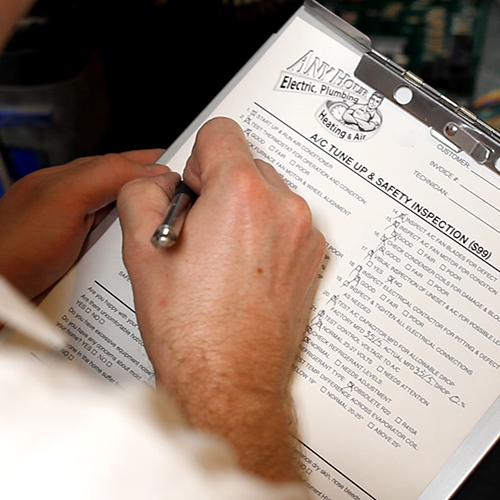 A tune up checklist for HVAC. R-410A refrigerant is currently being phased out of use.