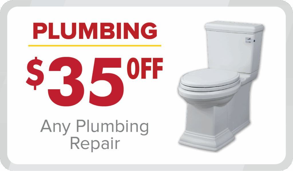 %Title% | Any Hour Services Promotional sign featuring a white toilet and text offering $35 off any plumbing repair as part of our November 2024 promotions.